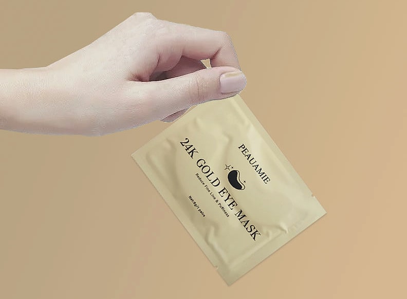 PEAUAMIE Under Eye Patches Gold Hyaluronic Acid 30 Pairs — size comparison