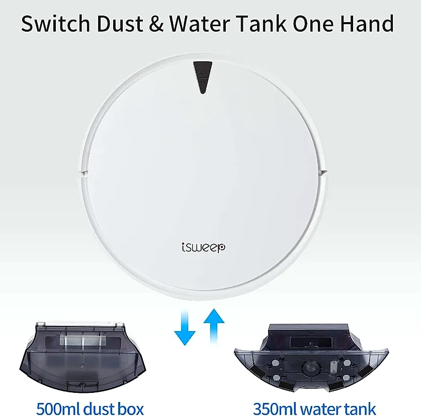 SHXI X5 Robot Vacuum and Mop Cleaner 2000Pa Suction — parts overview