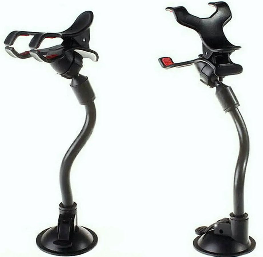 360 Degree Car Windshield Mount Phone Holder Suction Cup — assembled view