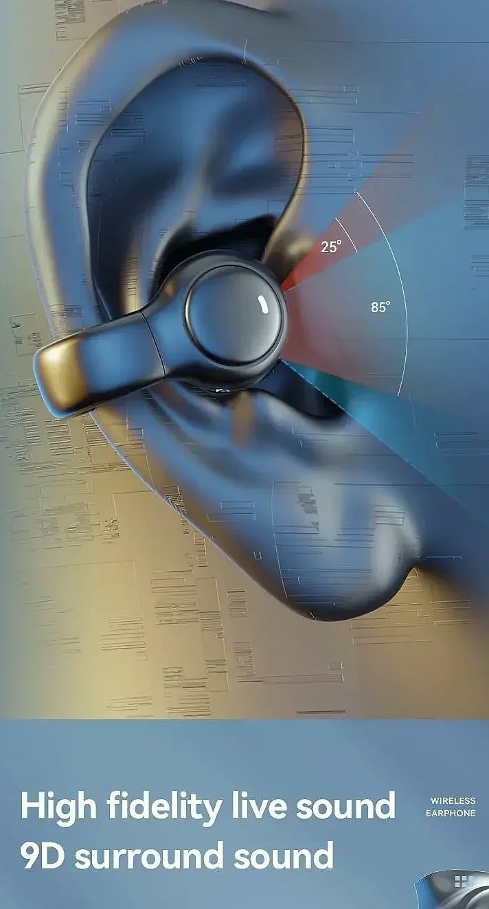 KaiAqua X51 Wireless Earbuds Bone Conduction Bluetooth — scale reference