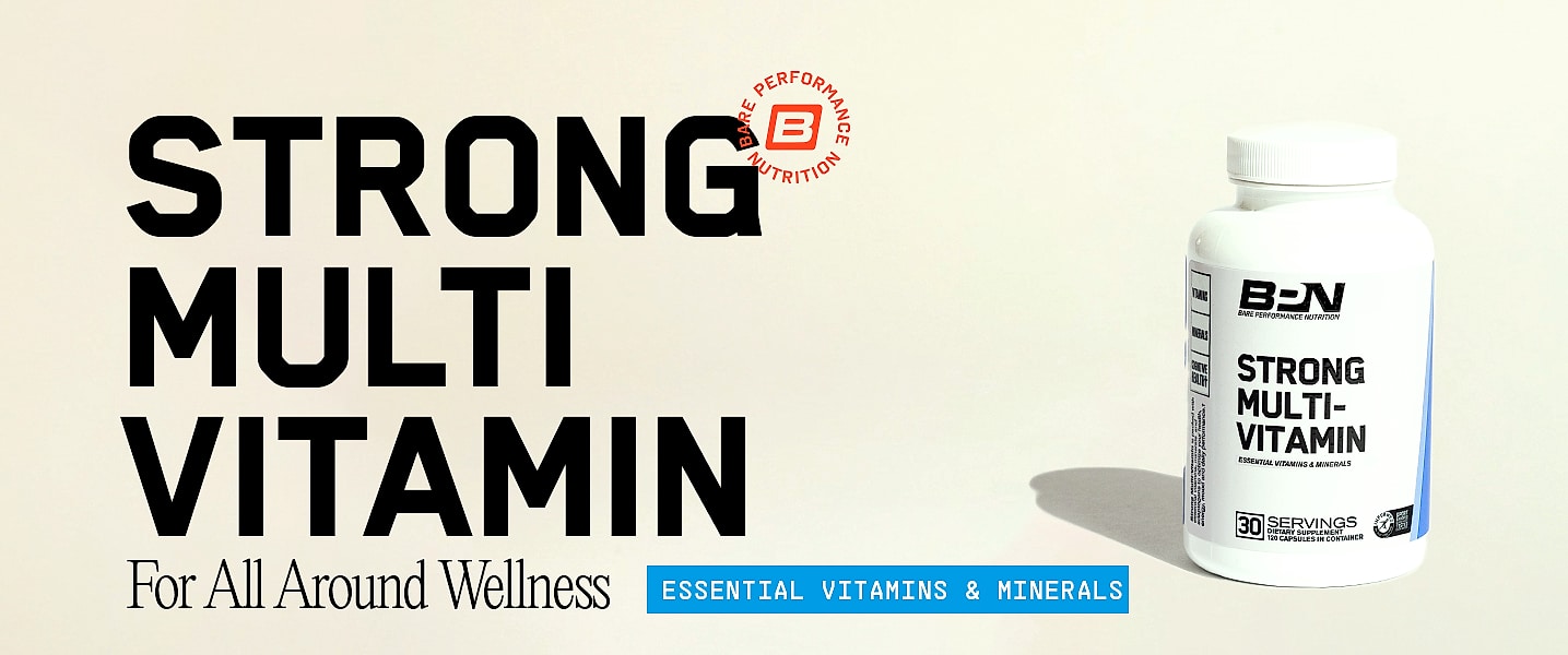 Bare Performance Nutrition Strong Multi-Vitamin with — package contents