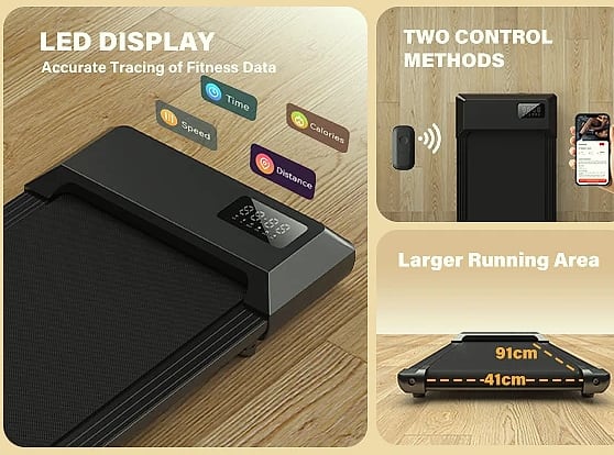 Superun 2.5HP Treadmill Walking Pad Home Fitness Machine — scale reference