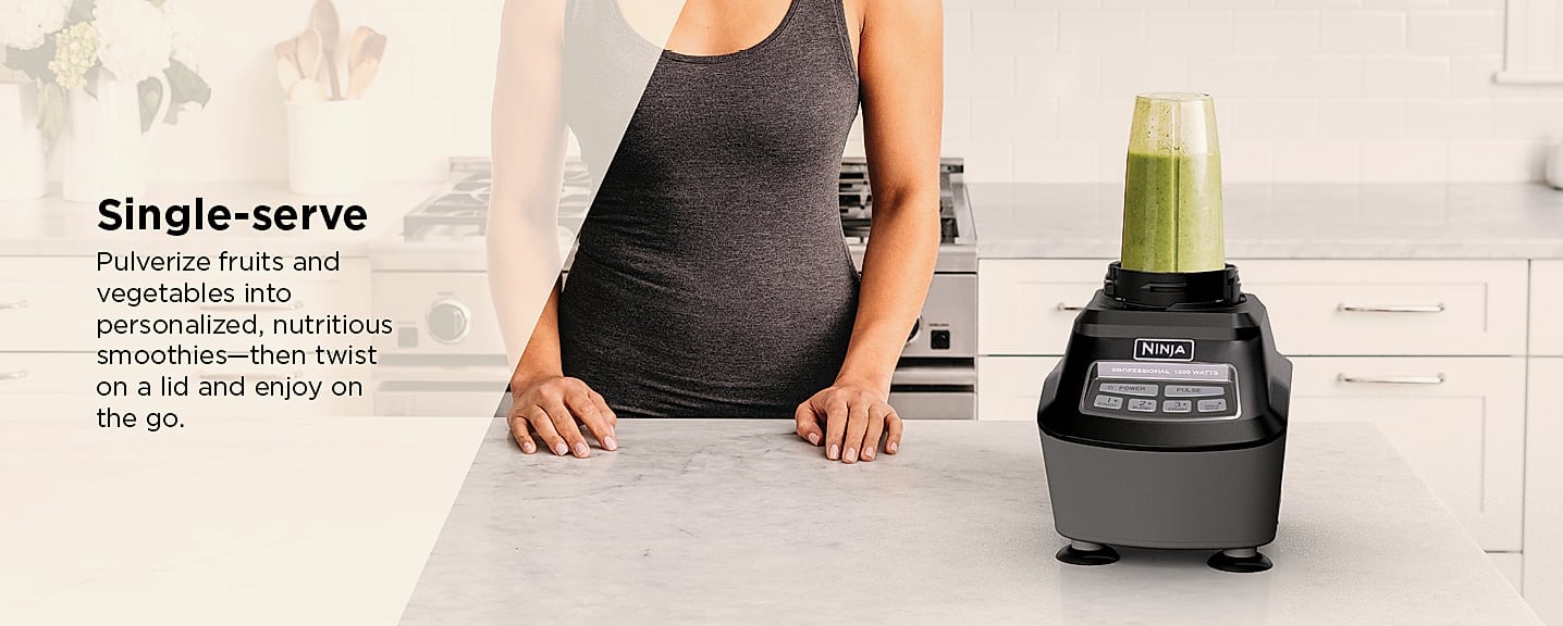 Ninja BL660 Professional Blender 1100W Ice Crusher — size comparison