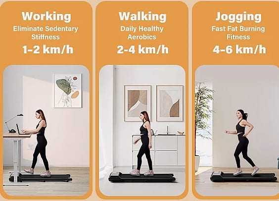 Superun 2.5HP Treadmill Walking Pad Home Fitness Machine — close-up details