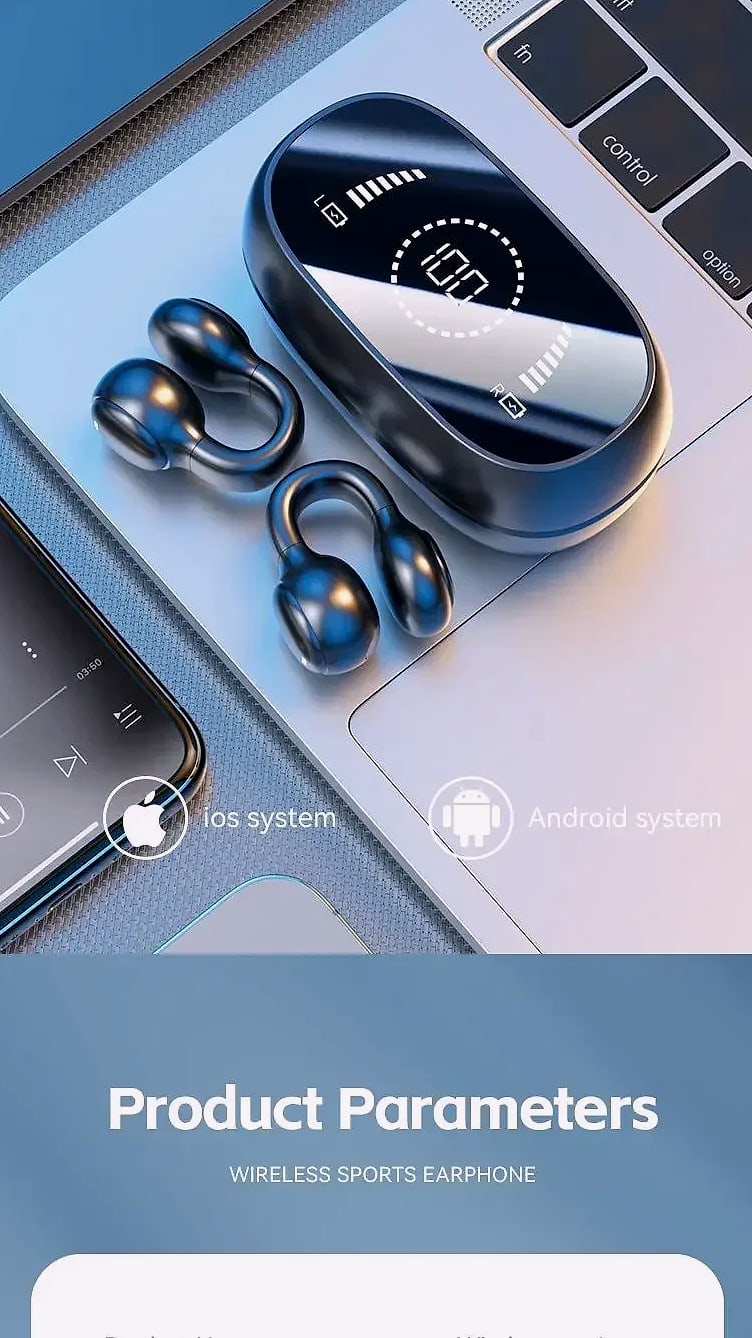 KaiAqua X51 Wireless Earbuds Bone Conduction Bluetooth — package contents