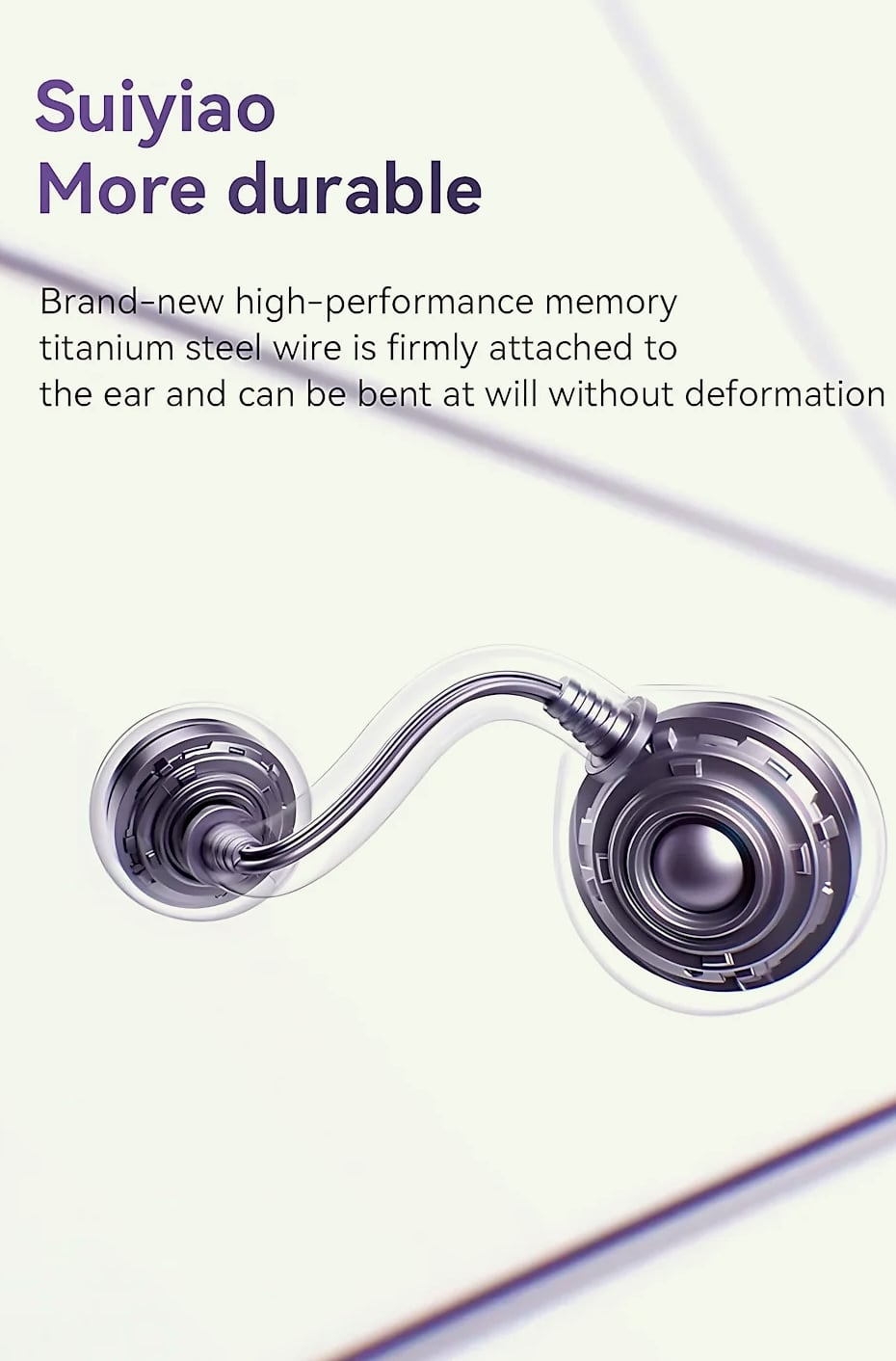 Wireless Ear Clip Bluetooth Headset with 13mm Driver — parts overview