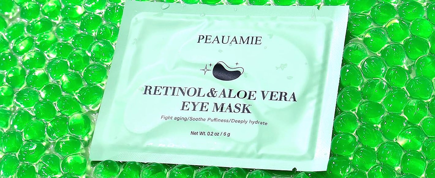 PEAUAMIE Under Eye Patches Gold Hyaluronic Acid 30 Pairs — package contents