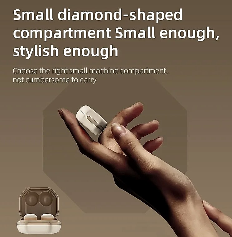 AyeBeau Mini Wireless Bluetooth Earbuds TWS Headset — parts overview