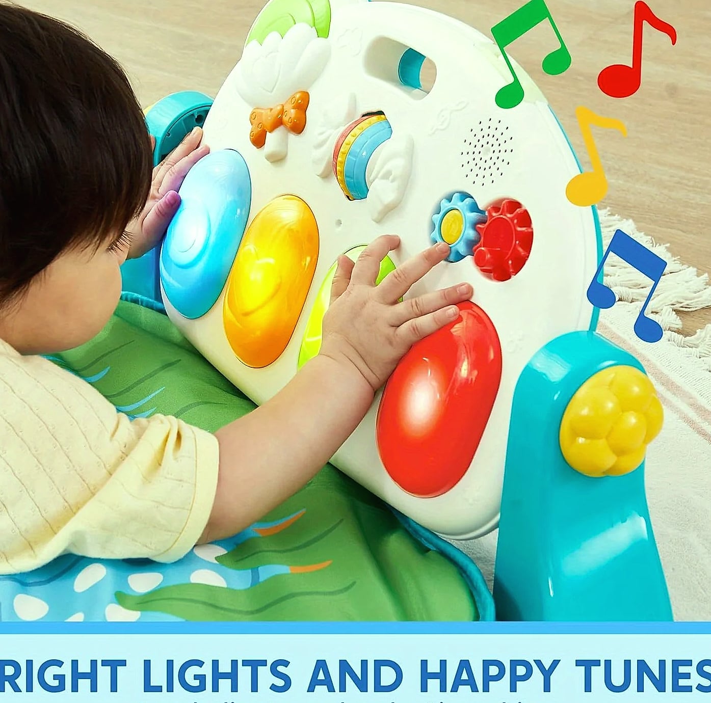 Joyfy Baby Play Mat with Piano, Tummy Time Gym for 0-12 — feature highlights
