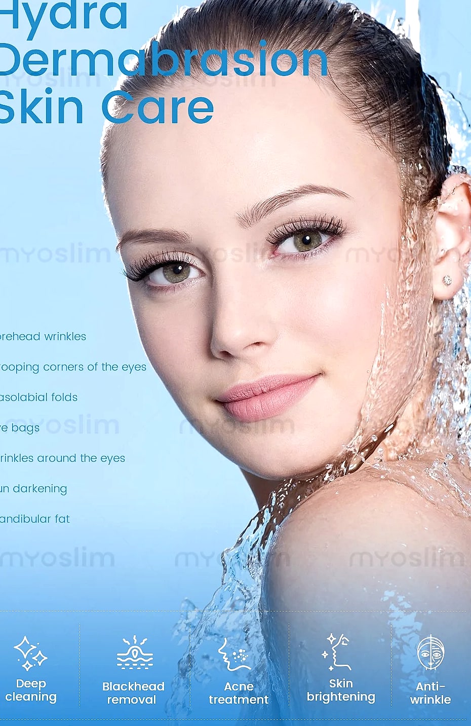 Myoslim 7-in-1 Hydra Dermabrasion Machine Aqua Peeling — side view