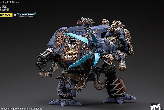 JOY TOY Warhammer 40K Space Wolves Bjorn Fell-Handed 1/18 — interior detail