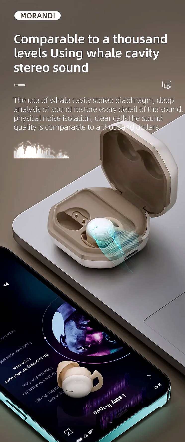 AyeBeau Mini Wireless Bluetooth Earbuds TWS Headset — feature highlights