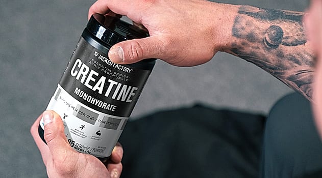 Jacked Factory Creatine Monohydrate Powder 425g Supplement — package contents