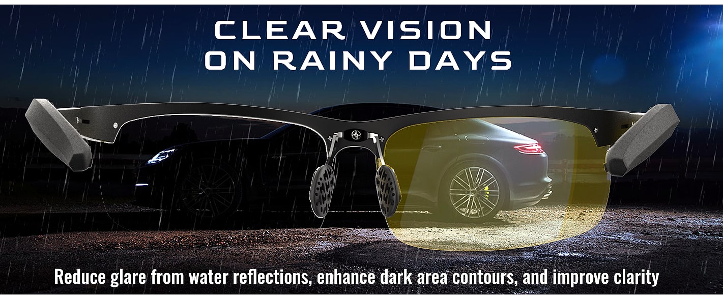 ATTCL Polarized Sunglasses Men Sports Wrap Around UV — size comparison