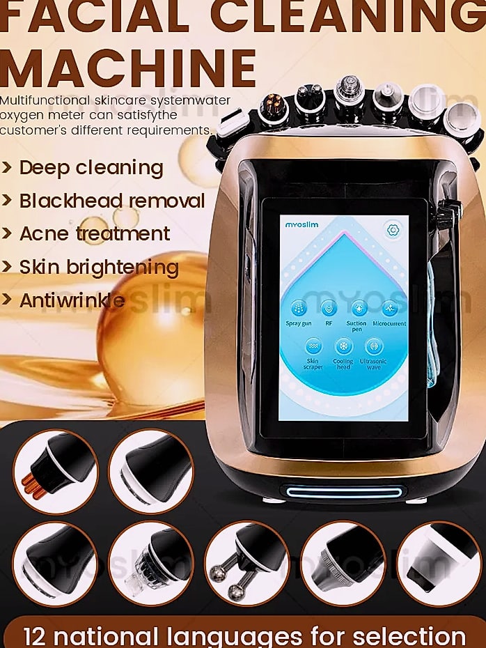 Myoslim 7-in-1 Hydra Dermabrasion Machine Aqua Peeling — scale reference