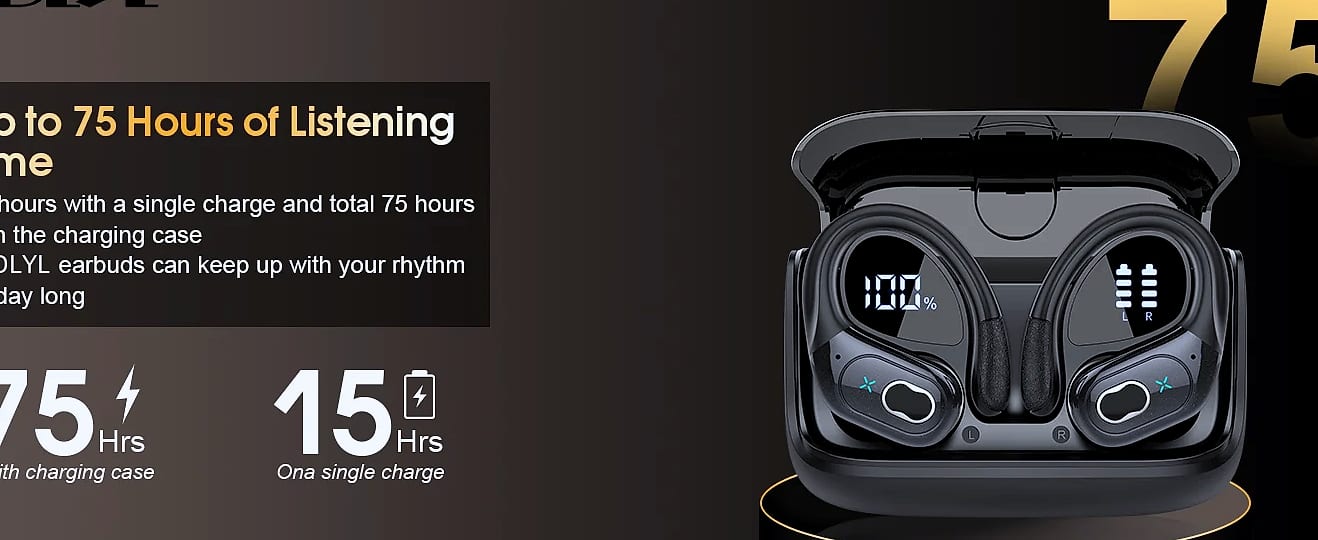GDLYL HD65 TWS Sports Earbuds Bluetooth 5.4 Wireless — feature highlights