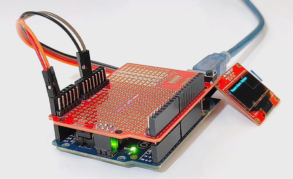 Gikfun Prototype Shield Kit for Arduino UNO R3 Mega (Pack — assembled view