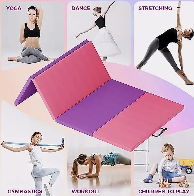 HiMISS Folding Tumbling Mat Four Panel Floor Cushion — build progress