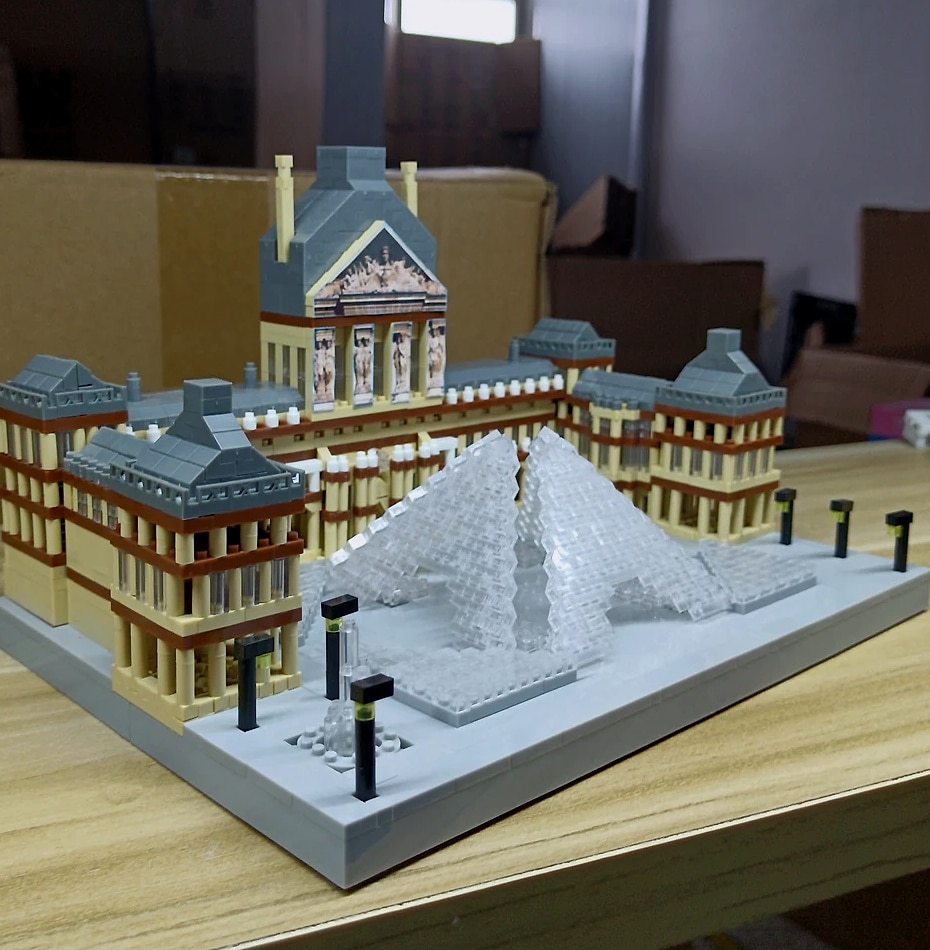 Eiffel Tower Paris Architectural Micro Mini Model Building — close-up details