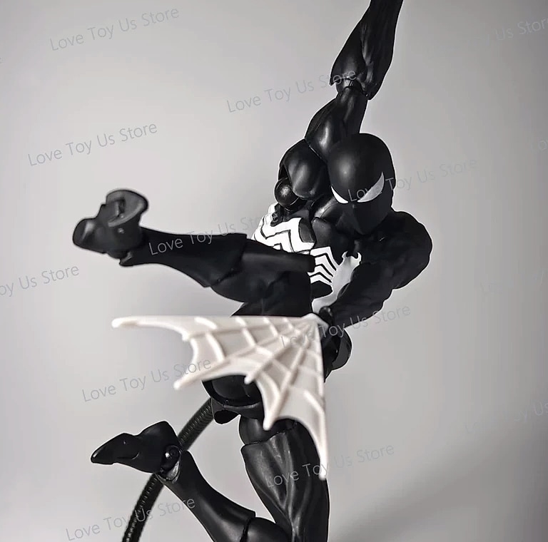 Bandai Spider-Man Symbiote Action Figure Black Suit — build progress