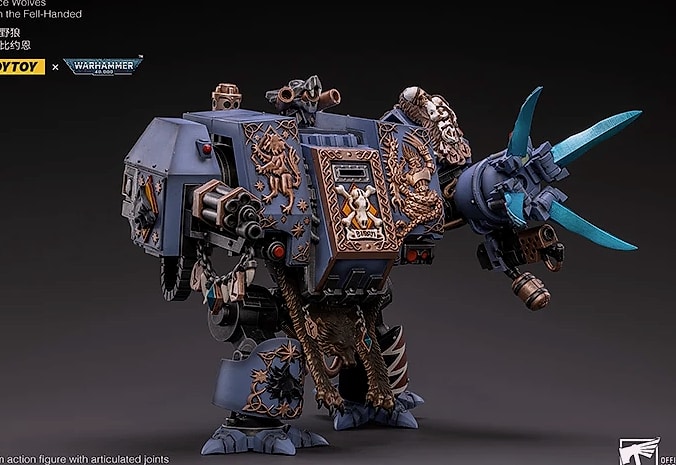 JOY TOY Warhammer 40K Space Wolves Bjorn Fell-Handed 1/18 — build progress