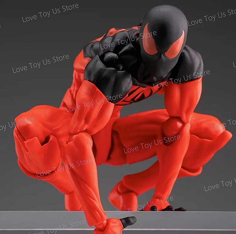 Bandai Spider-Man Symbiote Action Figure Black Suit — package contents