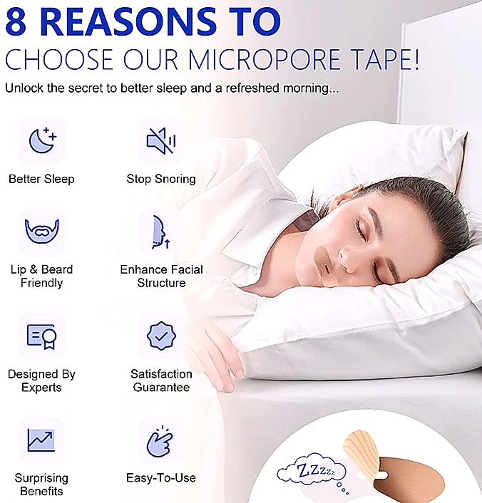 Anti-Snoring Sleep Strips, 50-Count Mouth Seal Tape — build progress