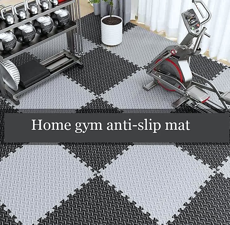 DHDH 30x30cm EVA Foam Gym Mat, 16-Piece Interlocking Floor — package contents