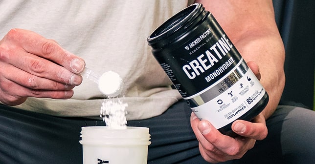 Jacked Factory Creatine Monohydrate Powder 425g Supplement — assembled view