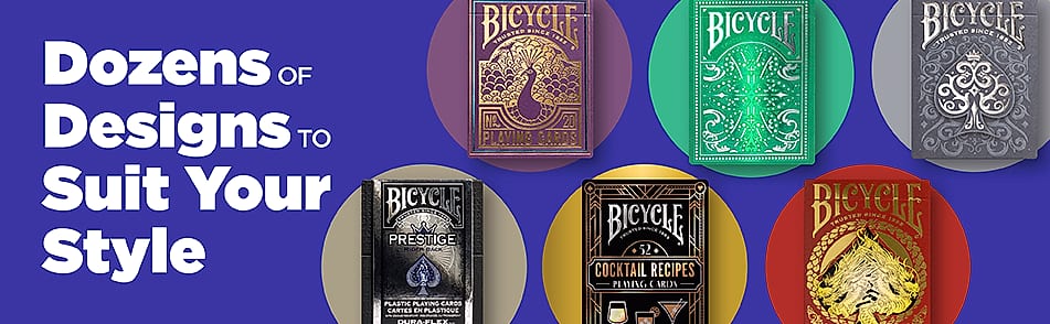 Bicycle Standard Playing Cards, Poker Size, Red & Blue — scale reference
