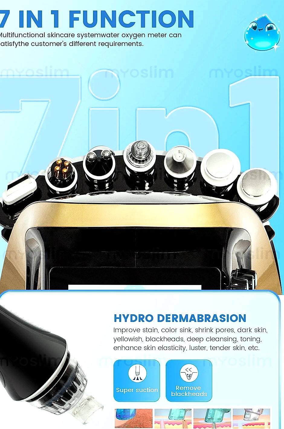 Myoslim 7-in-1 Hydra Dermabrasion Machine Aqua Peeling — build progress