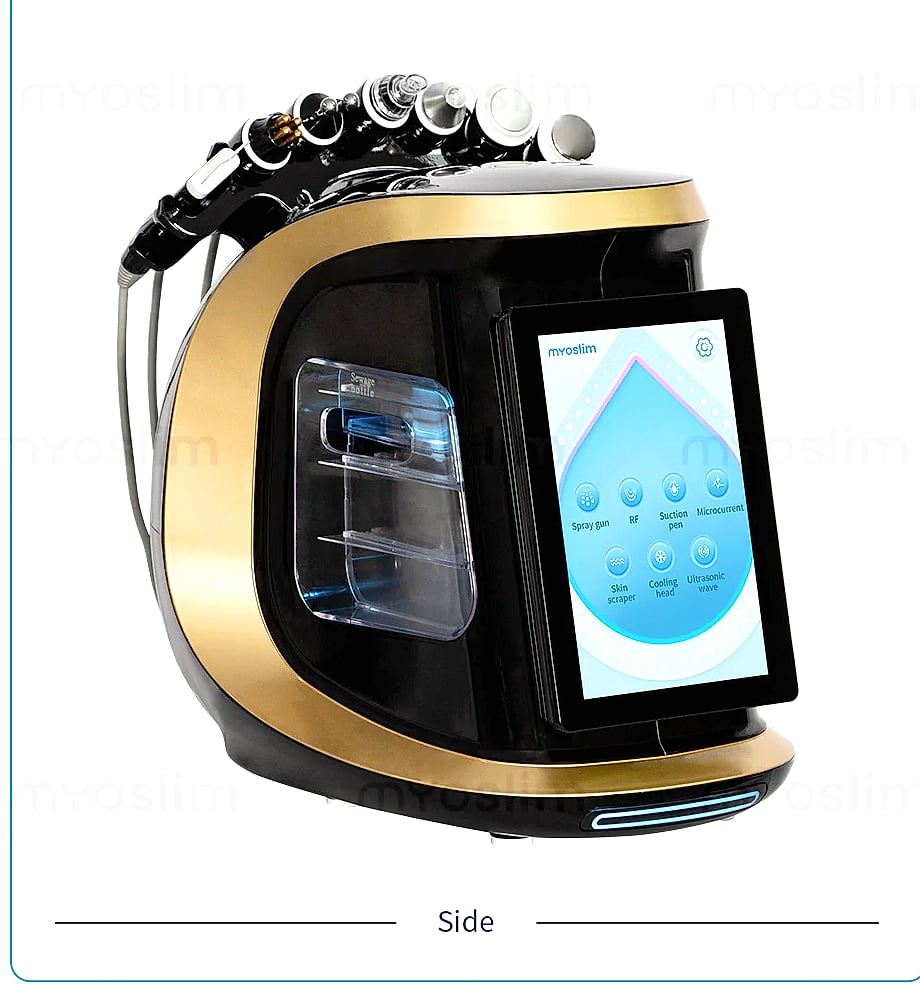 Myoslim 7-in-1 Hydra Dermabrasion Machine Aqua Peeling — parts overview