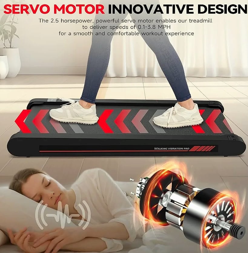 4-in-1 Vibration Walking Pad with App Control — side view