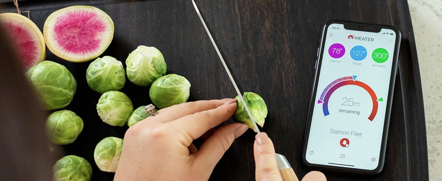 MEATER Plus Smart Bluetooth Meat Thermometer for Grill — assembled view