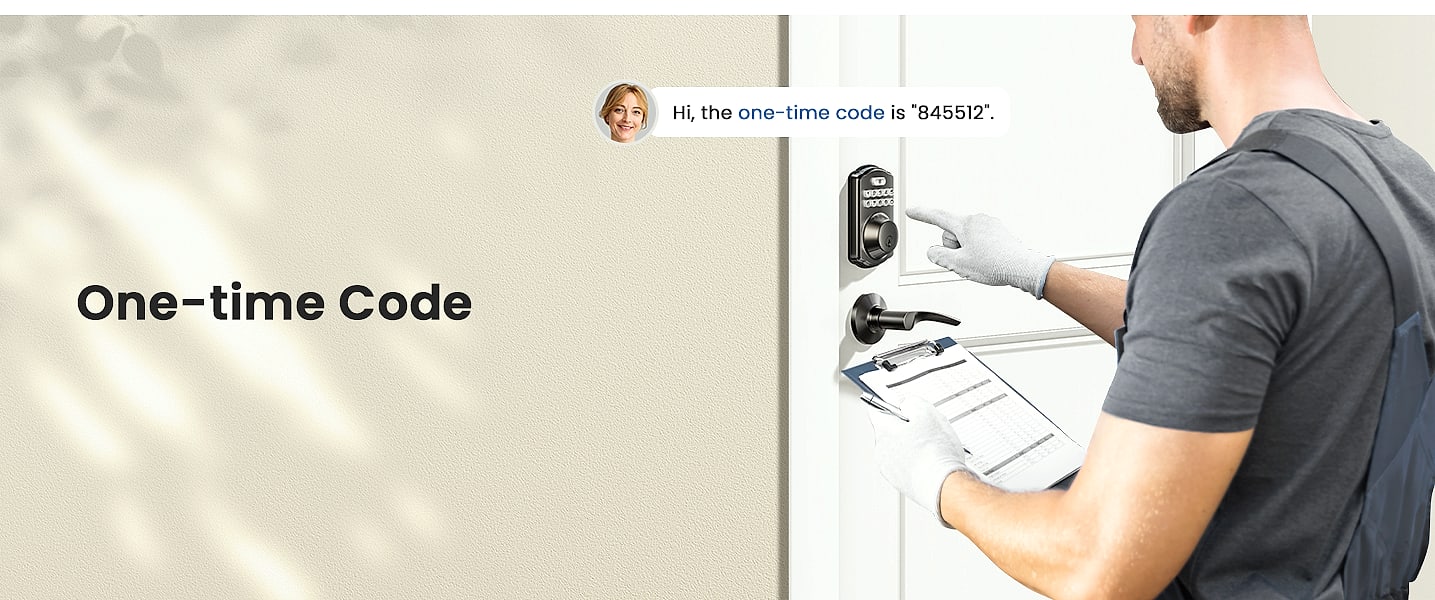 Veise Keyless Entry Door Lock with Lever Handles Digital — assembled view