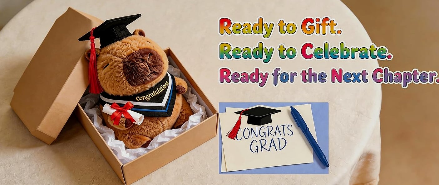 Wonfirang Capybara Plush Toy with Detachable Turtle Backpack — parts overview