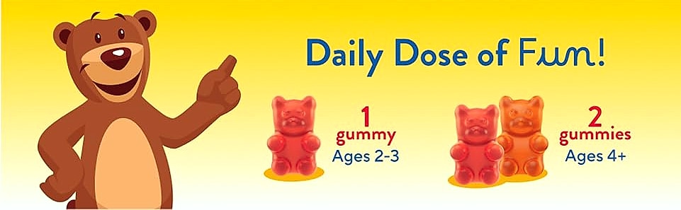 Lil Critters Gummy Vites No Sugar Added Multivitamin for — scale reference