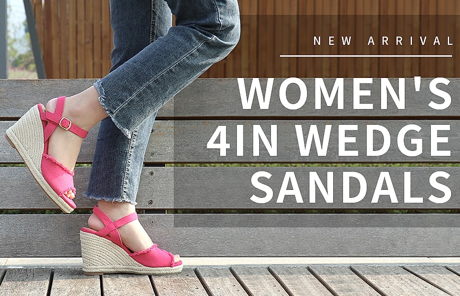 JOY IN LOVE Platform Wedge Sandals with Ankle Strap — side view