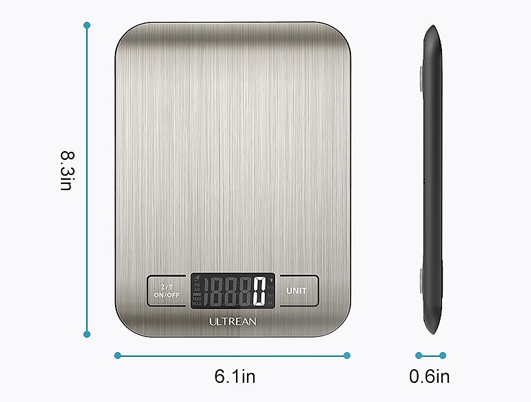 Ultrean Digital Kitchen Scale, 11lb Food Scale with LCD — scale reference