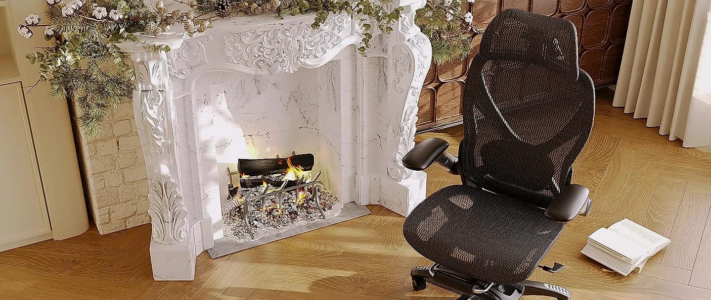 ELABEST X100 Ergonomic Mesh Office Chair with Lumbar Support — assembled view