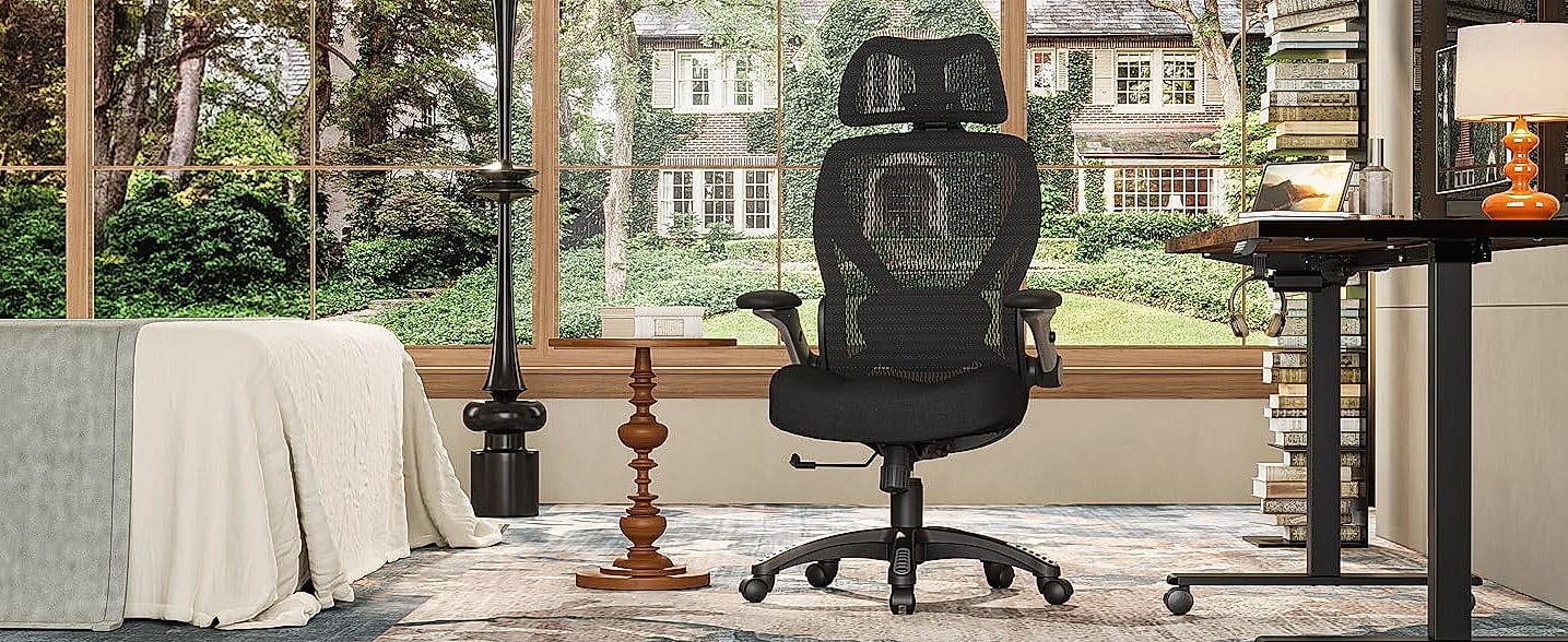 ELABEST X100 Ergonomic Mesh Office Chair with Lumbar Support — scale reference