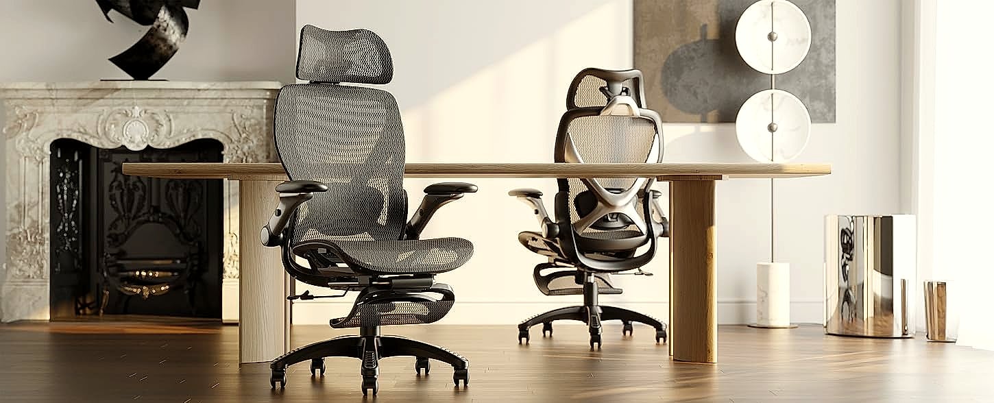 ELABEST X100 Ergonomic Mesh Office Chair with Lumbar Support — close-up details