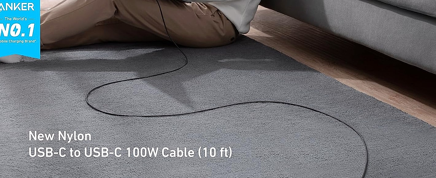 Anker 333 USB-C Cable 2-Pack 6ft, 100W Fast Charging — package contents