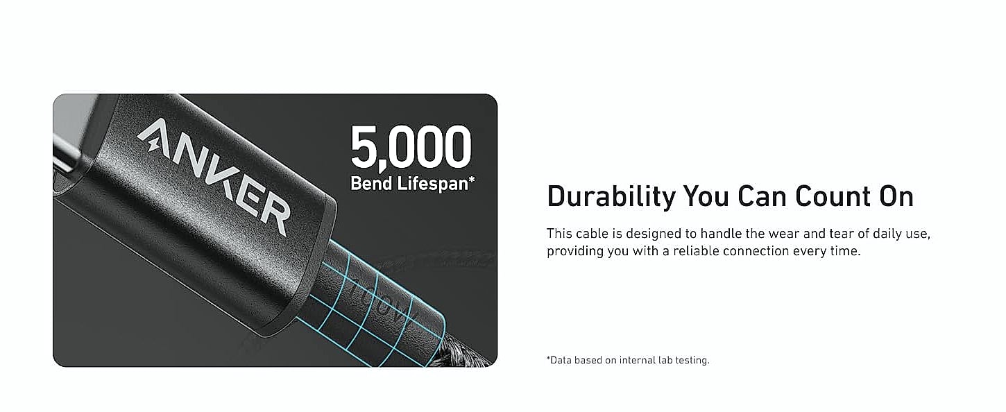 Anker 333 USB-C Cable 2-Pack 6ft, 100W Fast Charging — assembled view