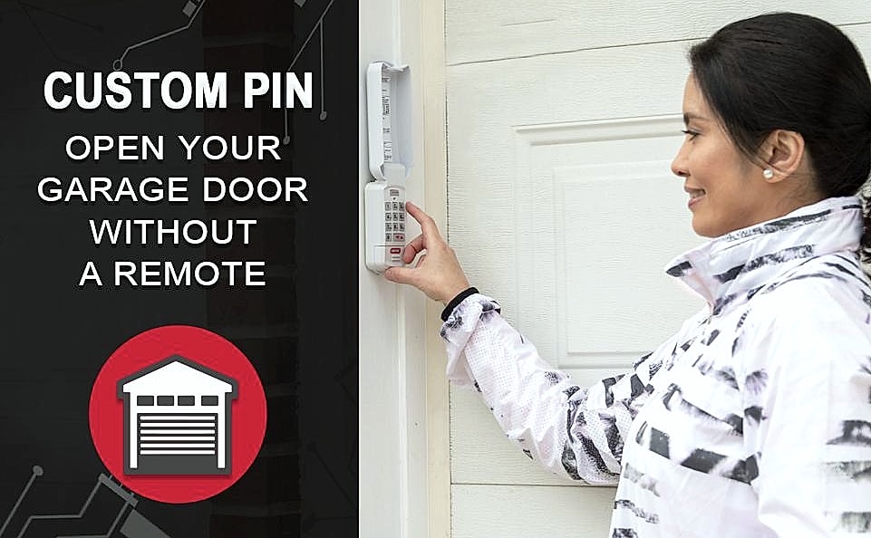 Genie GK-R Wireless Keyless Keypad for Garage Door Opener — assembled view
