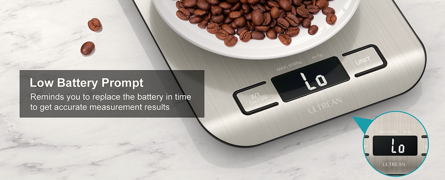 Ultrean Digital Kitchen Scale, 11lb Food Scale with LCD — scale reference